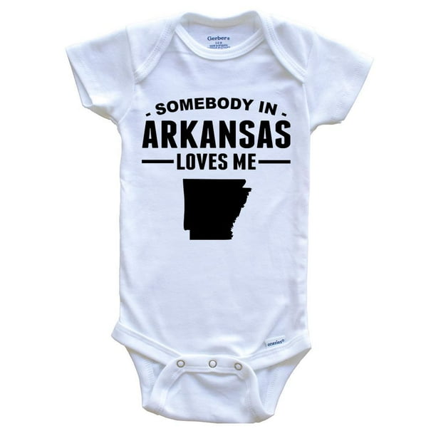 My Uncle in Arkansas Loves Me Baby Romper My Uncle in Arkansas Loves Me Baby Romper